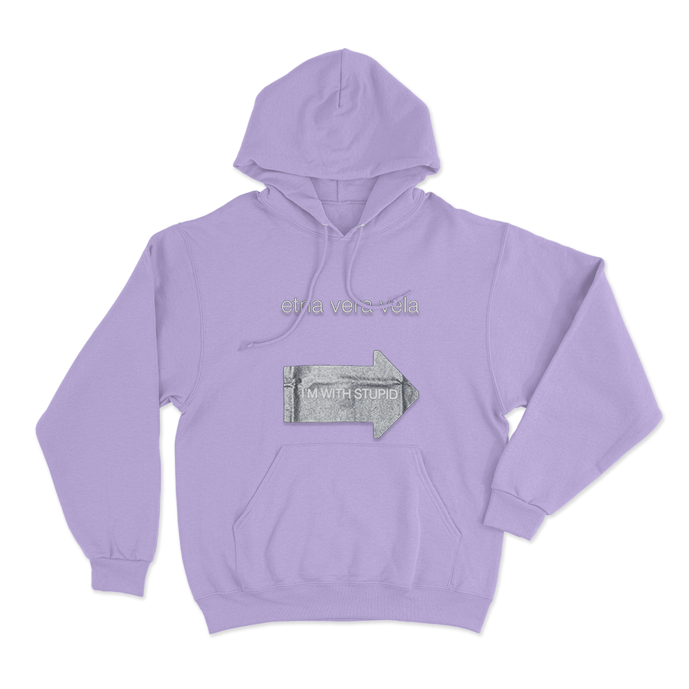 Etna Vera Vela Gr8 “I’m With Stupid” Fakemink Unisex Hoodie Purple Etna Vera Vela Gr8 Im With Stupid Fakemink Unisex Hoodie Purple