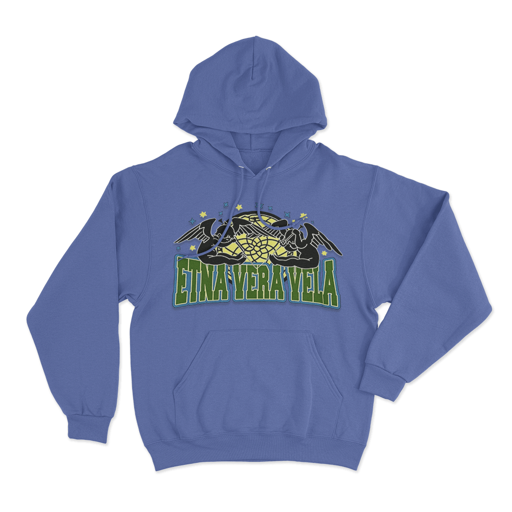 Etna Vera Vela Unisex Hoodie Blue Etna Vera Vela Unisex Hoodie Blue