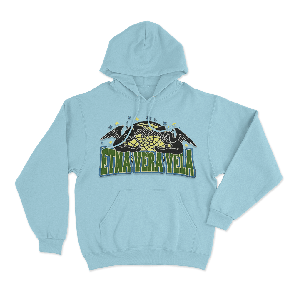 Etna Vera Vela Unisex Hoodie Sky Blue Etna Vera Vela Unisex Hoodie Sky Blue