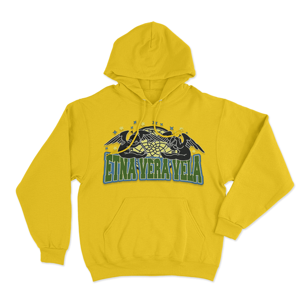 Etna Vera Vela Unisex Hoodie Yellow Etna Vera Vela Unisex Hoodie Yellow