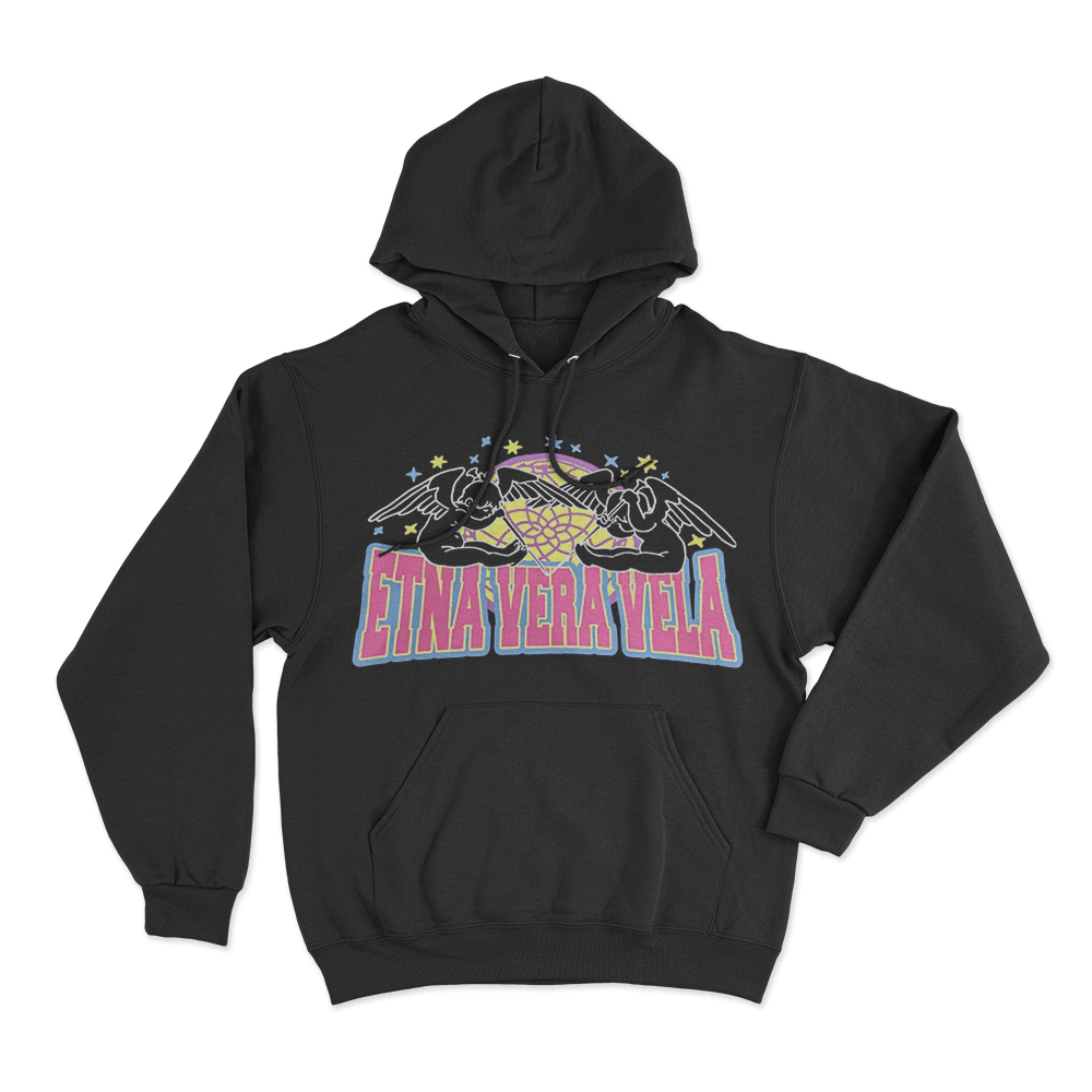 FAKEMINK Etna Vera Vela Unisex Hoodie Black FAKEMINK Etna Vera Vela Unisex Hoodie Black