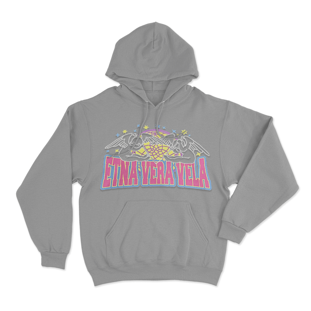 FAKEMINK Etna Vera Vela Unisex Hoodie Grey FAKEMINK Etna Vera Vela Unisex Hoodie Grey