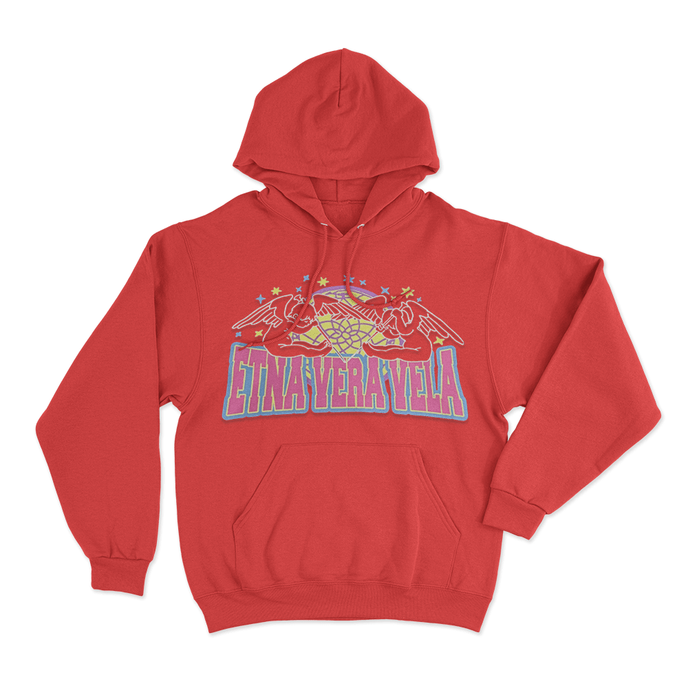 FAKEMINK Etna Vera Vela Unisex Hoodie Red FAKEMINK Etna Vera Vela Unisex Hoodie Red