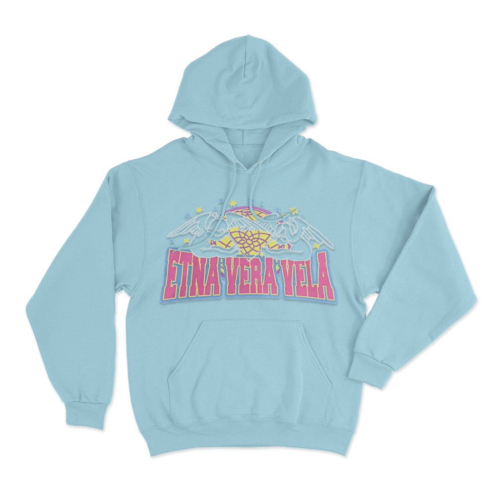 FAKEMINK Etna Vera Vela Unisex Hoodie Sky Blue FAKEMINK Etna Vera Vela Unisex Hoodie Sky Blue