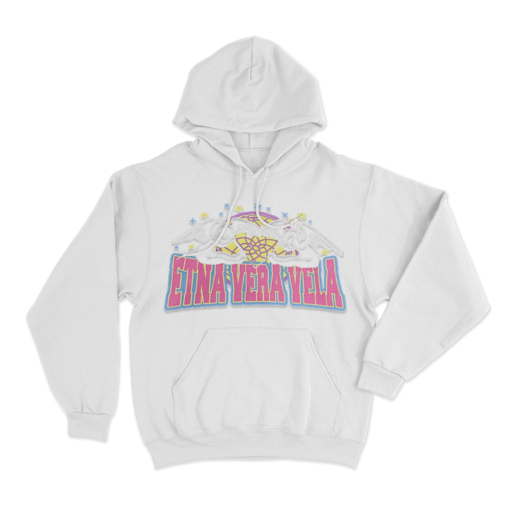 FAKEMINK Etna Vera Vela Unisex Hoodie White FAKEMINK Etna Vera Vela Unisex Hoodie White