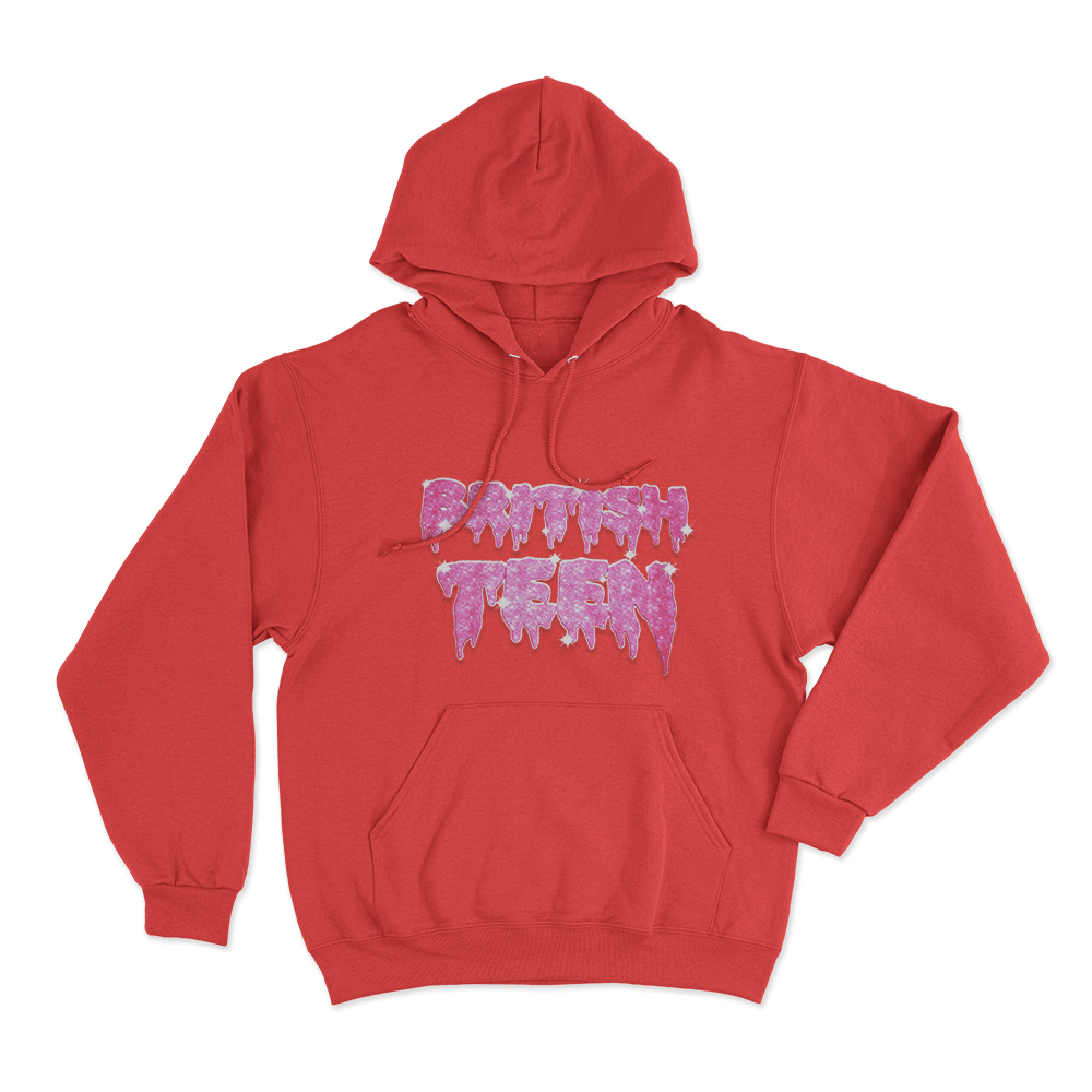 Fakemink Etna Vera Vela British Teen Unisex Hoodie Red Fakemink Etna Vera Vela British Teen Unisex Hoodie Red