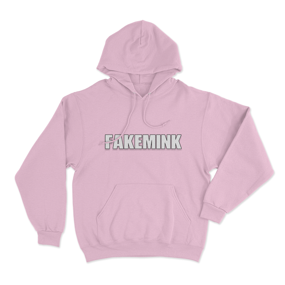 Fakemink Logo Unisex Hoodie Pink Fakemink Logo Unisex Hoodie Pink