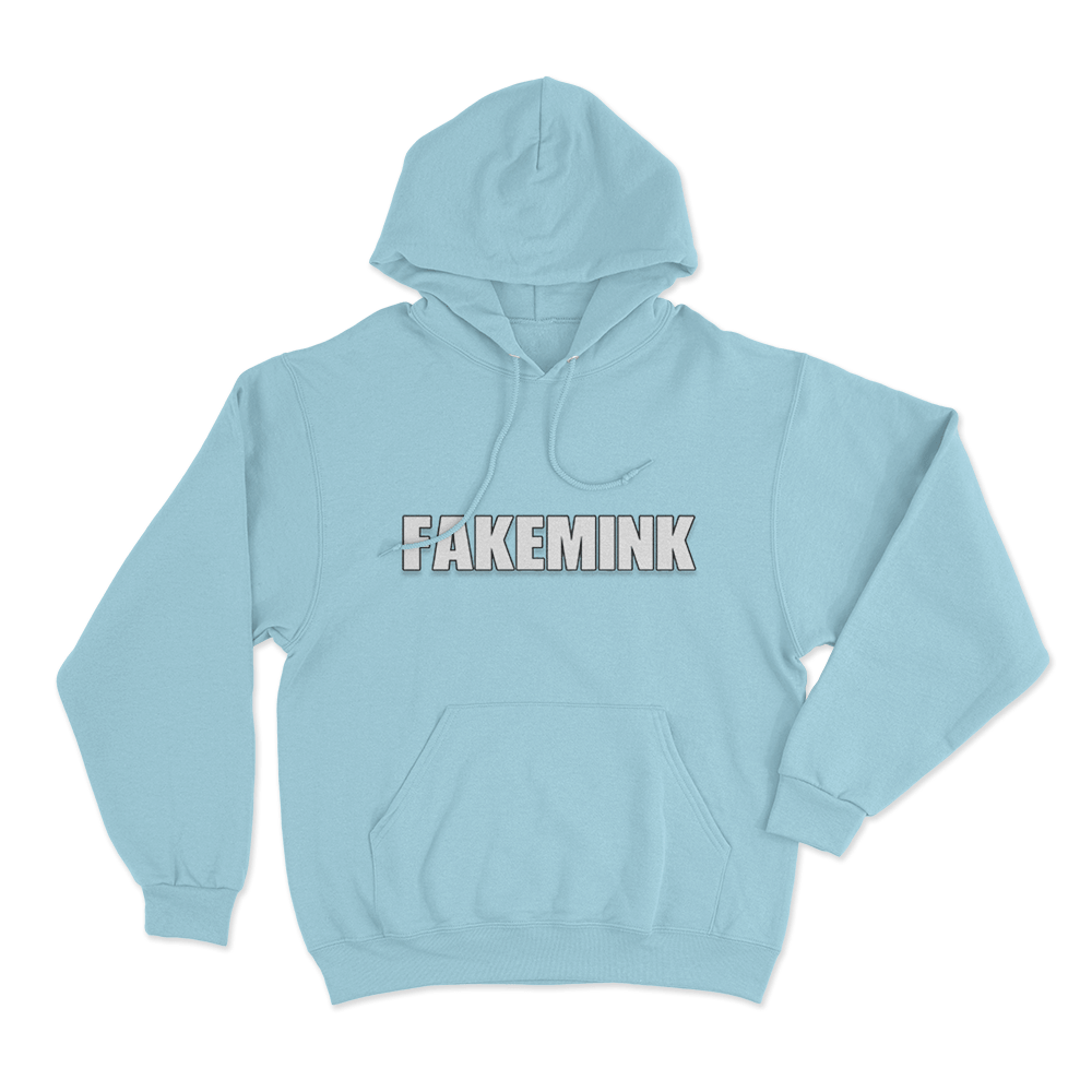 Fakemink Logo Unisex Hoodie Sky Blue Fakemink Logo Unisex Hoodie Sky Blue
